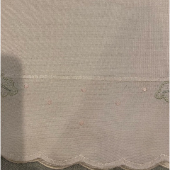 VTG Set of 4 Oval Cotton Placemats with Scalloped Edges and Embroidery - Picture 4 of 9